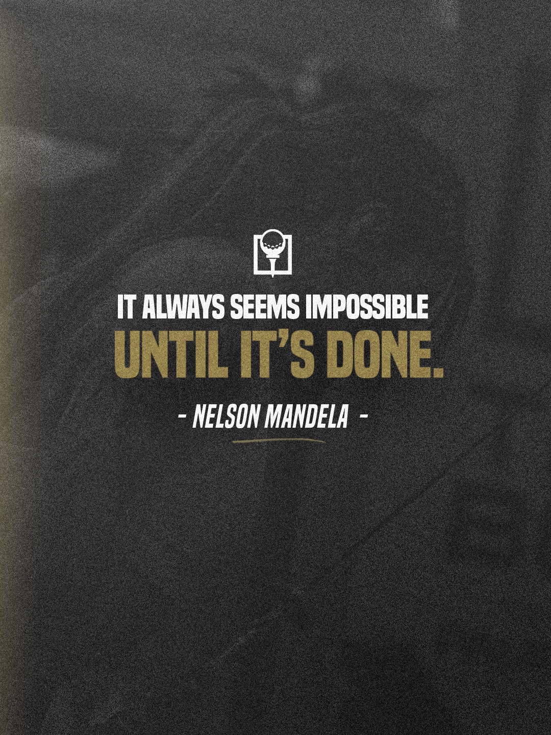 Get it done this week. 💪 ⛳️ 

